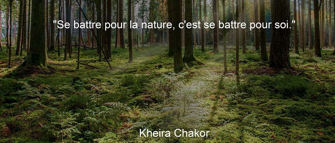 Citation de kheira chakor sur la nature