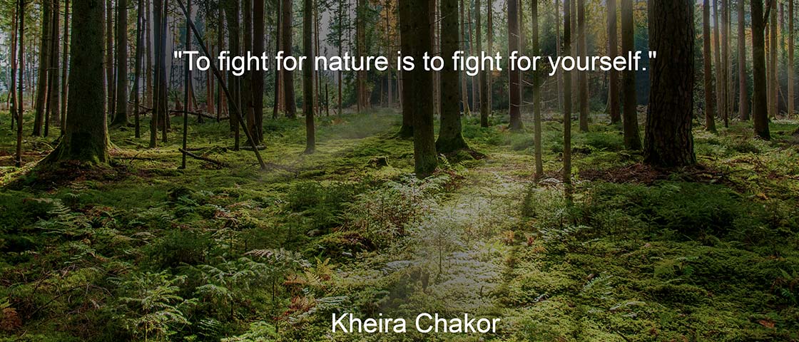 Citation from kheira chakor about nature